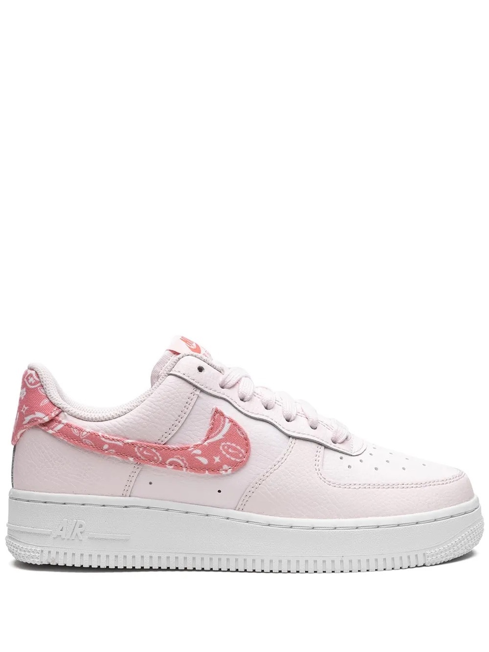 Nike Women’s Air Force 1 Low Pale Pink with Pink Paisley Swoosh